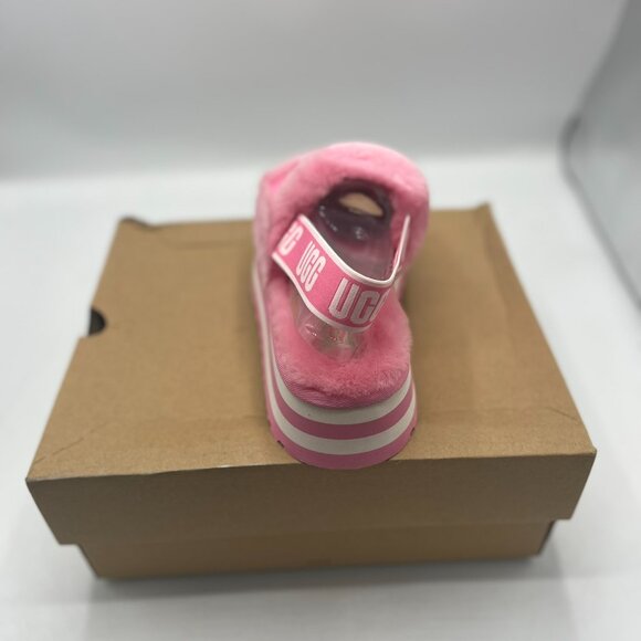 NWT UGG Disco Stripe Slide Slipper Pink Rose Women's US sizes 8 Brand NEW!!! - Picture 3 of 8